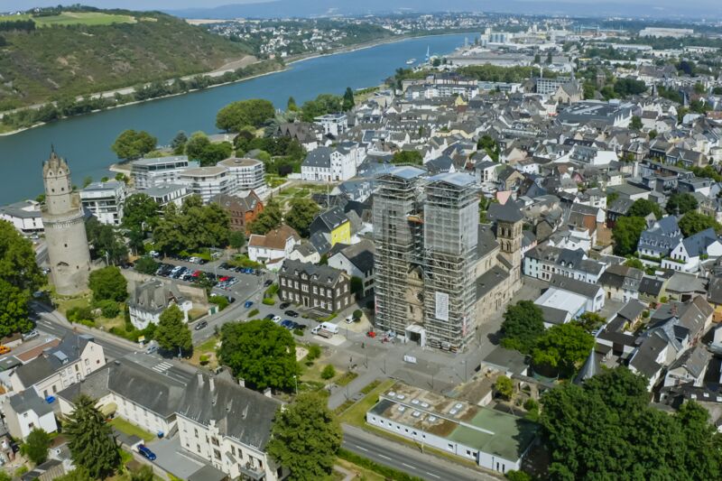 Dachsanierung an der Pfarrkirche Maria Himmelfahrt in Andernach